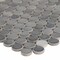 Msi Penny Round Grigio Mix SAMPLE Glazed Ceramic Mesh-Mounted Mosaic Tile ZOR-MD-0196-SAM - alternate 4